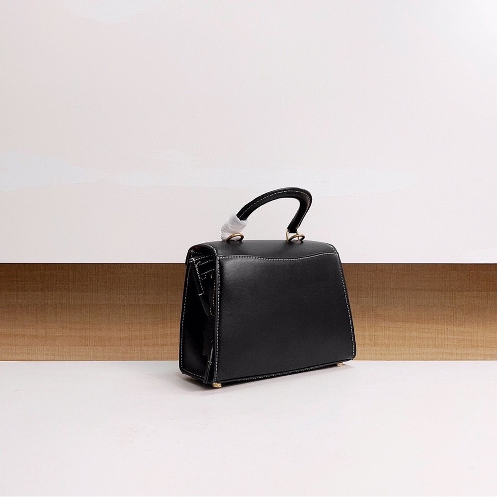 COACH Sammy Top Handle Satchel in Smooth Leather - Picture 4 of 9